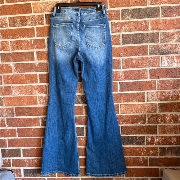 Risen flare jeans size 7/28 blue denim women's - Picture 4 of 4